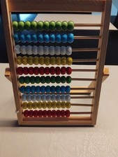 rechenschieber aus Holz für