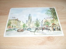 Hist. Postkarte Berlin m. Aquarell-Motiv Berlin: Kaiser-Wilhelm-Gedächtniskirche