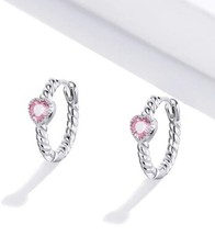 Kinder Herz Ohrringe echt 925