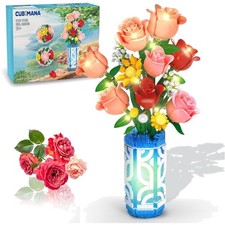 Blumenstrauß-Bausatz mit Vase