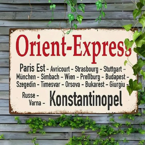 Blechschild orient express - blechschild, orient-express