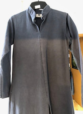 Mittelalter Kleid Damenkleid  Damen Gr. 36/38 grau Leinen Asymethrisch