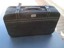 Mantoni Reisekoffer - kleiner fast mittelgroßer Stoffkoffer - Klassiker schwarz