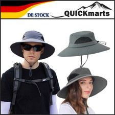 Breite Krempe Sonnenmütze Sommer Hut UV Schutz Strandmütze Duschfest Safari Cap