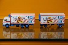 Herpa HO 811557  Mercedes Kuhlkoffer Hängerzug  Schöller Eiskrem