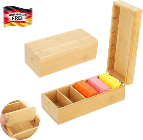 Aarteikarten box holz mit - box,