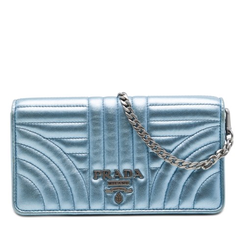 Prada metallic soft calf - metallic,