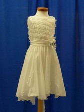 MONNY Kommunionkleid BLOEM 09 ecru mit silber 134 NEU