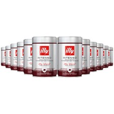 illy Espresso Intenso gemahlen, starke Röstung 250g 12er Pack
