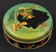 Seltene Alte Box Zinn Aluminium Werbung Motta Metalgraf Märchen - Hexe