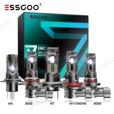 H4 H7 H11 H8 9005 H1 Mit Zulassung 2x LED Scheinwerfer Halogen Fern/Abblendlicht