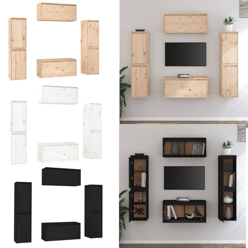 Schrank 6tlg massivholz - schrank,