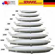 LED Panel Einbaustrahler Einbauleuchte Deckenleuchte EinbauSpots flach slim 230V
