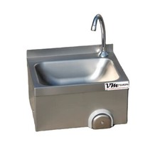 Edelstahl Handwaschbecken Gastro Waschbecken Kniebedienung Spülbecken NEU