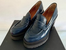 Konstantin Starke Plateau Mokassin Pumps Blau Gr. 39