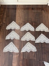 Wimpelketten Basteln Girlande Spitzendreiecke  Baumwolle Hochzeit Shabby 8St Gr