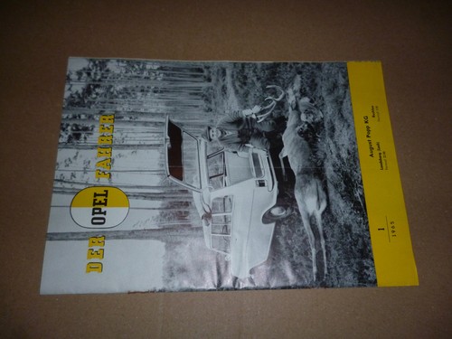 Der opel fahrer v 1965 - der, v.