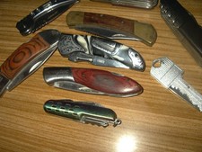 Messer Sammlung aus Nachlass 9 Stück, Taschenmesser Multifunktionsmesser 