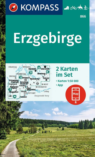 Kompass wanderkarten set 866 - kompass,