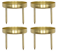 4 x Kerzenhalter Gold Metall