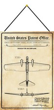 Blechschild 20x30 US Patent