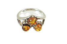 Bernstein Ring Sterlingsilber