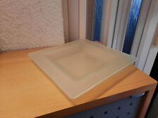 Dekoteller Obstteller viereckig Milchglas ca. 22 x 22 cm