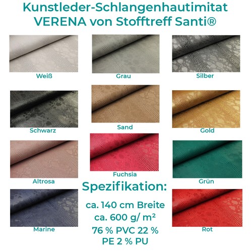 Kunstleder-Schlangenhautimitat