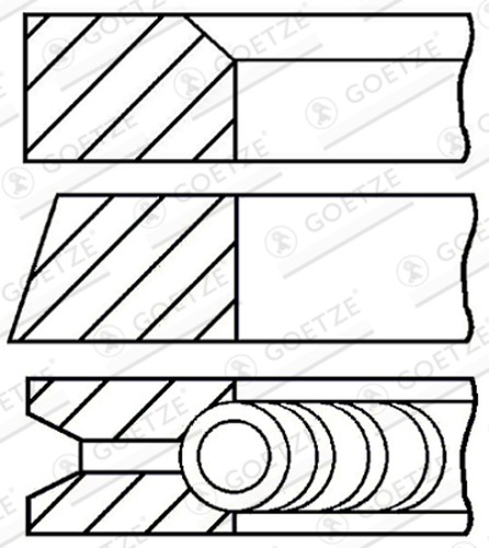 Goetze engine kolbenringsatz - engine,