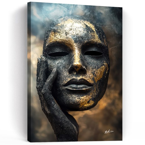 Leinwand bild frau gesicht - leinwand,