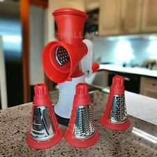 TUPPERWARE D206 PROFI-CHEF MAHLWERK RASPELN REIBEN HOBELN ROT WEISS