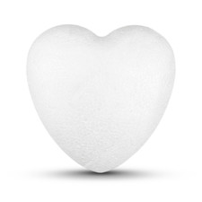 5x Styroporherz 7,5 cm