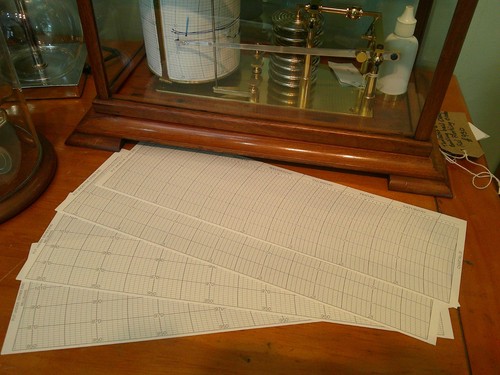 Barograph musterkarten - 4, x