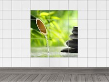 Fliesenaufkleber wellness spa - fliesenaufkleber,