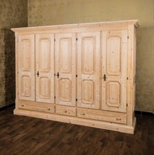 Voglauer Kleiderschrank Fünftürig Hell Antik Anno 1900 Massiv Bauernschrank