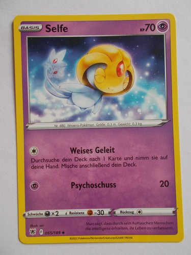 Pokemon karten 189 - 65/189, selfe