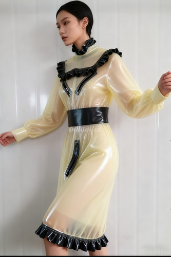 Latex kleid rubber - kleid,