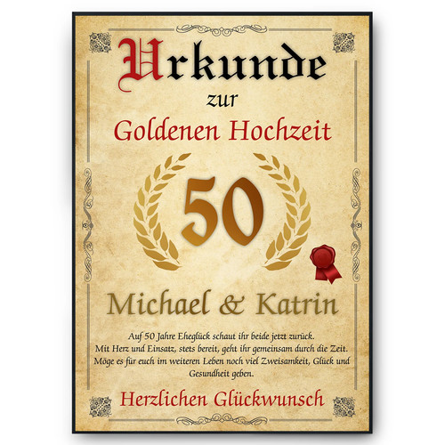 Personalisierte urkunde zum - personalisierte,