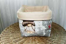Weihnachts?-Utensilo, Handarbeit, Aufbewahrungsbox, Körbchen  wendbar, waschbar