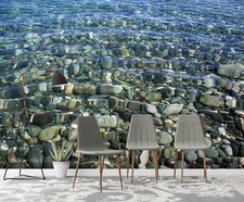 3D Wasser Steine Q1876 Tapete