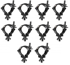 10x GLOBAL TRUSS TRUSSAUFNEHMER 50 mm Half Coupler LED PAR HALTER 100 kg schwarz