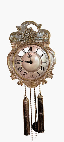 Hermle zinn wanduhr mit pendel - hermle, zinn-wanduhr