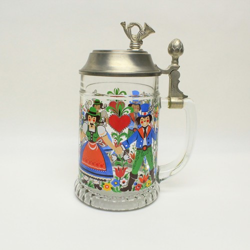 Vintage glas bierkrug - glas,