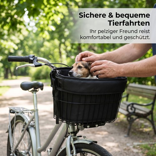 Fahrrad hundekorb vorne aus - fahrrad,