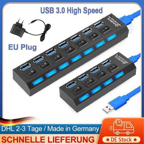 Usb hub 7 port splitter - usb, 4/7