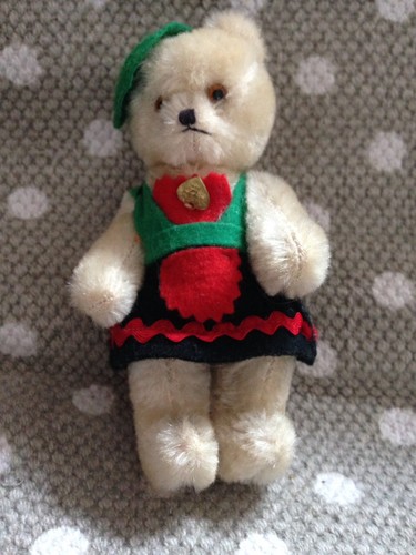 Entzückender tracht teddybär - entzückender,