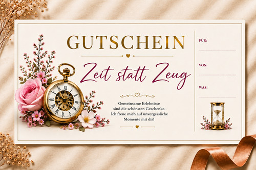 Gutschein digital zeit statt - digital,