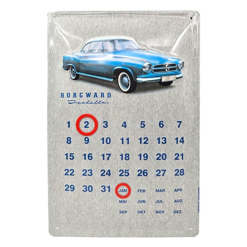 Blechschild borgward isabella - borgward,