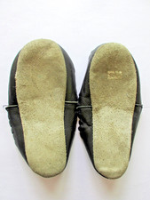 Ledersohlen für selbstgestrickte Hausschuhe Hüttenschuhe Kinder Gr. 28/29 DIY