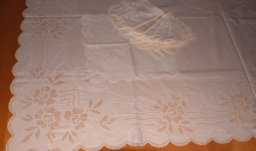 Alte tischdecke tafeltuch - tischdecke,